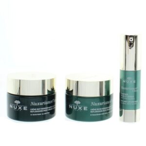 Nuxe Nuxuriance Face Cream Night Moisturiser Eye Lip Serum Skincare Gift Set NEW